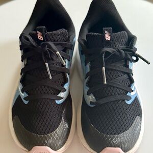 New Balance Black and Blue Athletic Shoes with Breathable Mesh